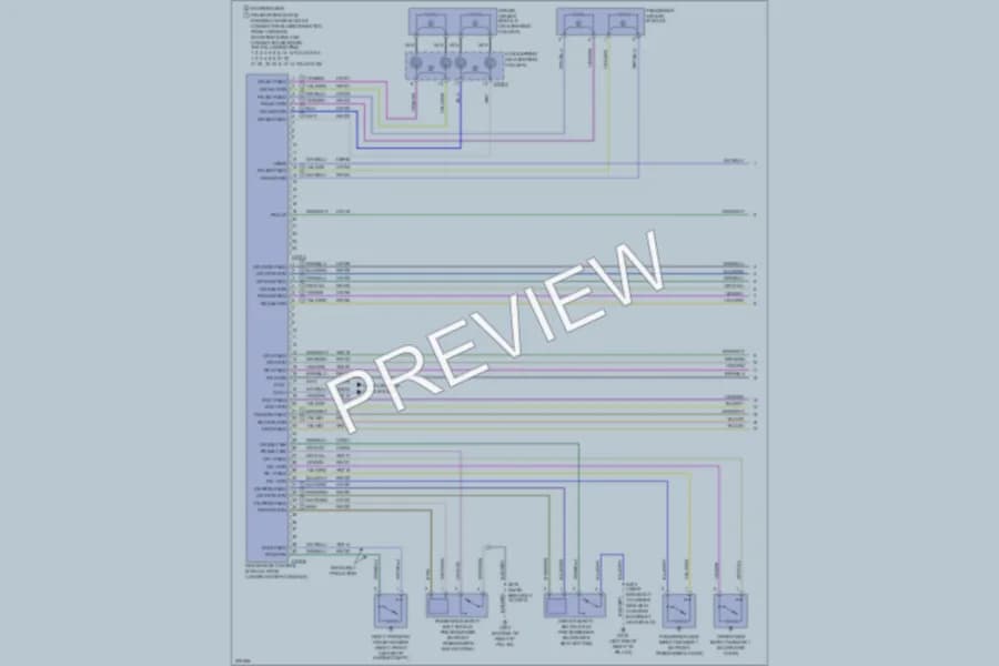2008 Ford Focus Supplemental Restraints wiring diagram preview