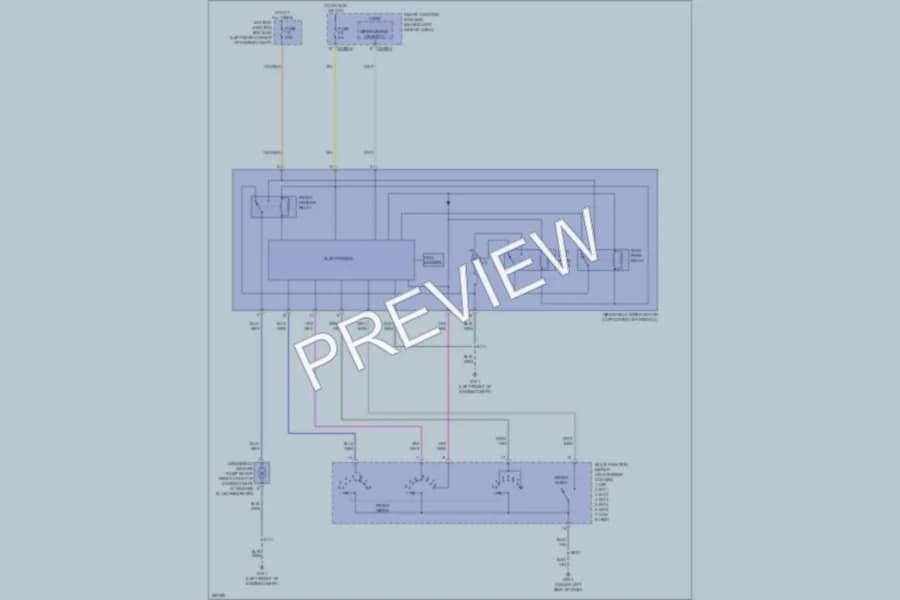 2008 Ford Focus Wiper Washer wiring diagram preview