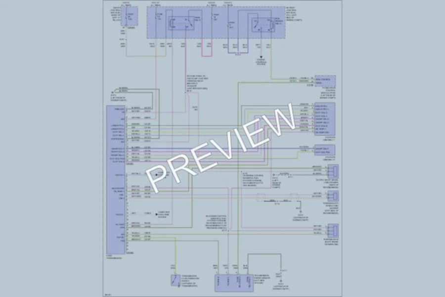 2008 Ford Fusion Transmission wiring diagram preview