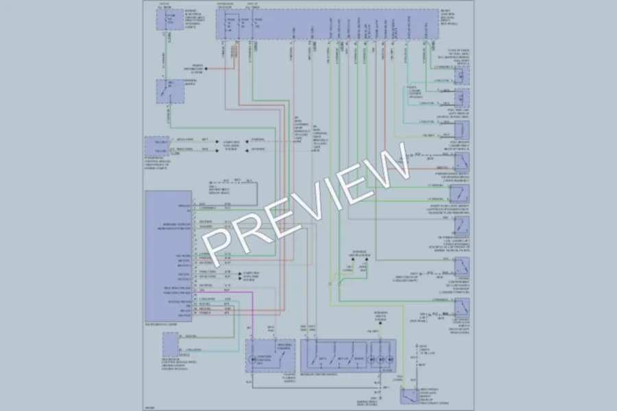 2008 Ford Mustang Instrument Cluster wiring diagram preview