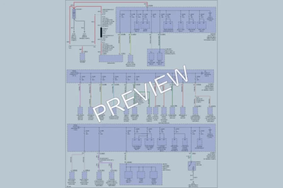 2008 Ford Mustang Power Distribution wiring diagram preview
