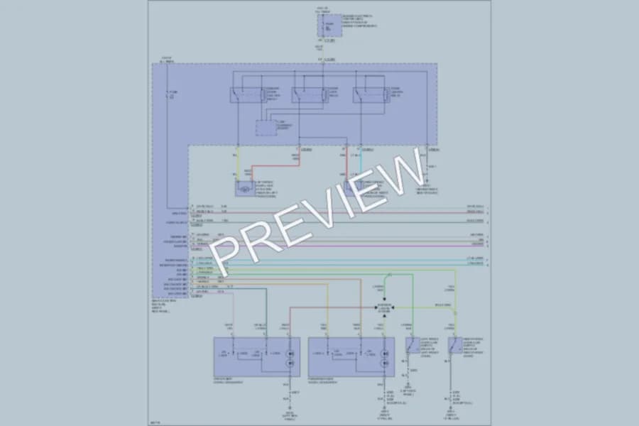 2008 Ford Mustang Power Door Locks wiring diagram preview