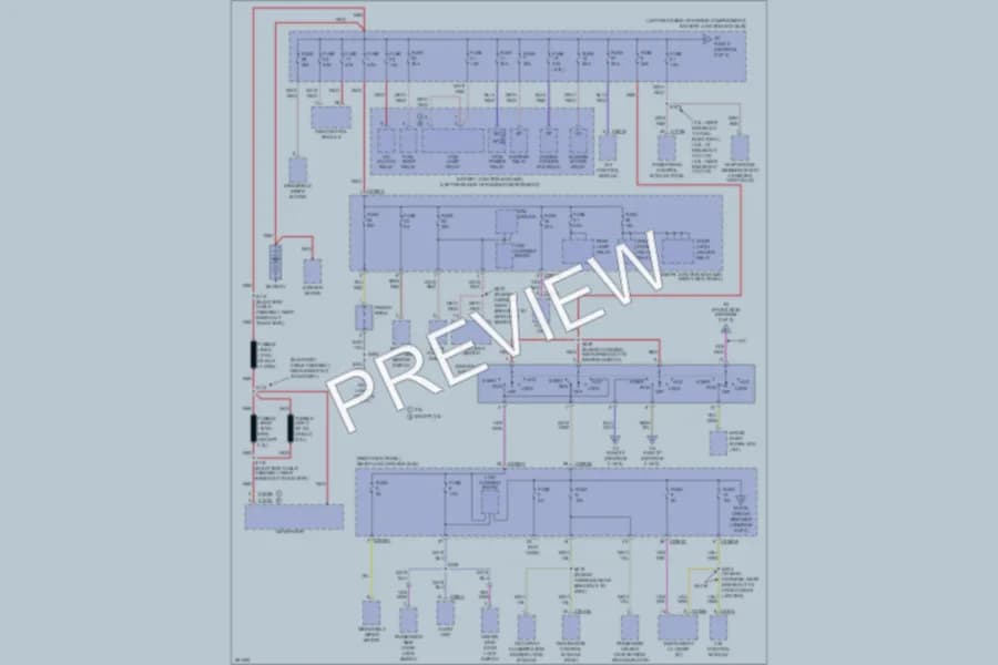 2008 Ford Ranger Power Distribution wiring diagram preview