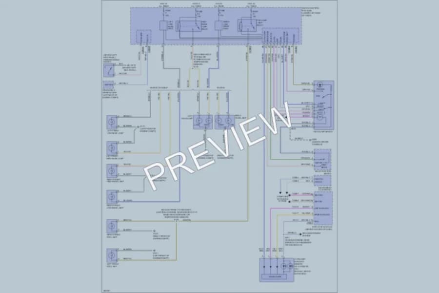 2008 Ford Taurus Headlights wiring diagram preview