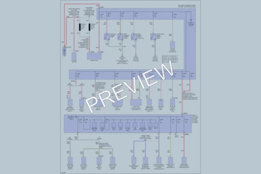 2008 Ford Taurus Power Distribution wiring diagram preview