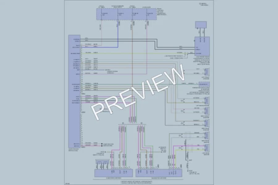 2008 Ford Taurus Radio wiring diagram preview