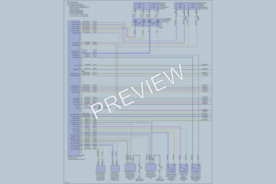 2008 Ford Taurus Supplemental Restraints wiring diagram preview