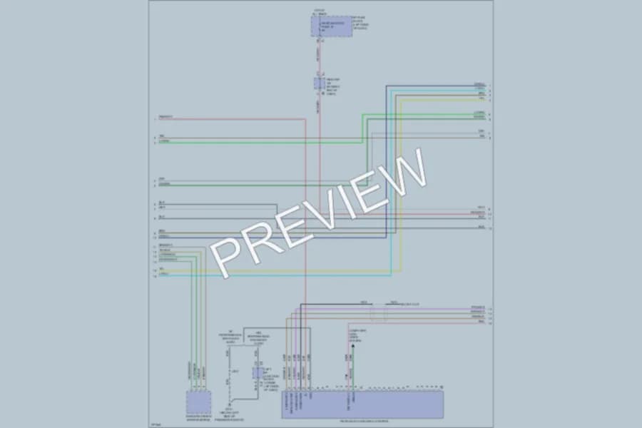 2008 GMC 2500 Hd Radio wiring diagram preview with protected circuit layout