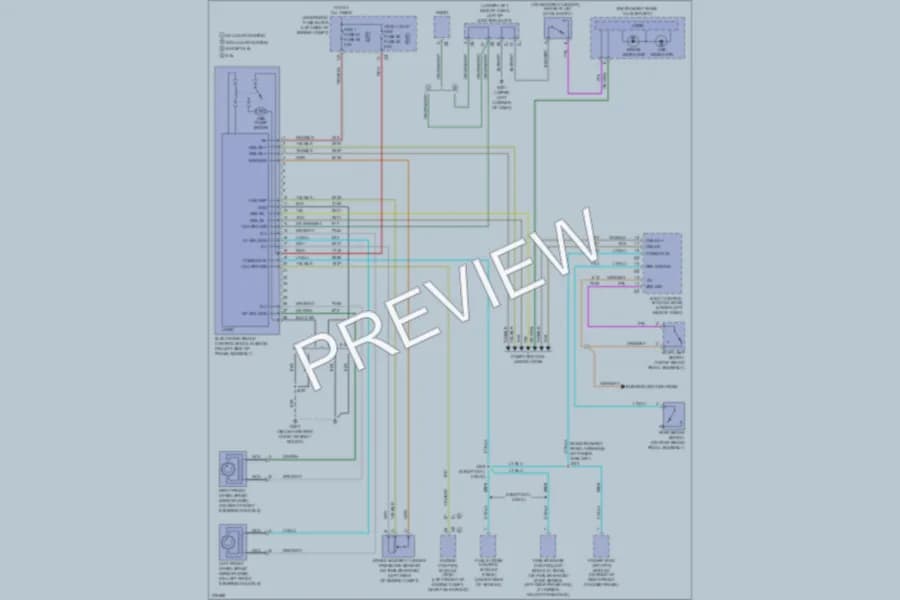 2008 GMC 3500 Hd Anti Lock Brakes wiring diagram preview with protected circuit layout