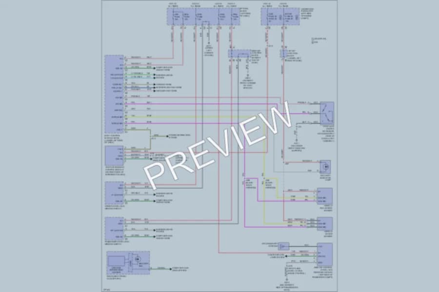 2008 GMC 3500 Hd Anti Theft wiring diagram preview with protected circuit layout