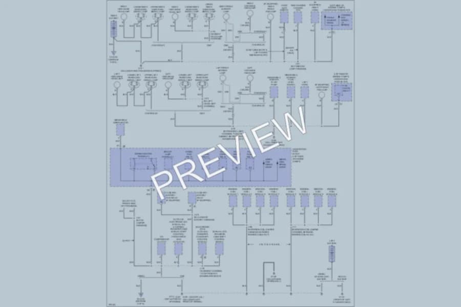 2008 GMC 3500 Hd Ground Distribution wiring diagram preview with protected circuit layout