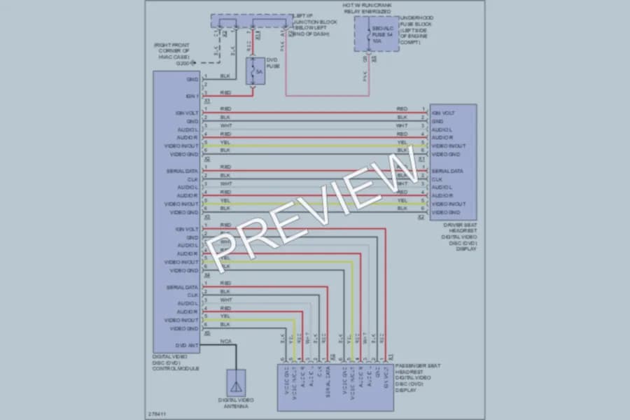 2008 GMC C2500YukonXL Radio wiring diagram preview