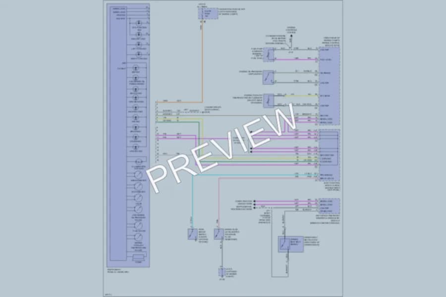 2008 GMC Canyon Instrument Cluster wiring diagram preview