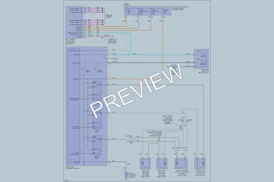 2008 GMC Canyon Power Door Locks wiring diagram preview