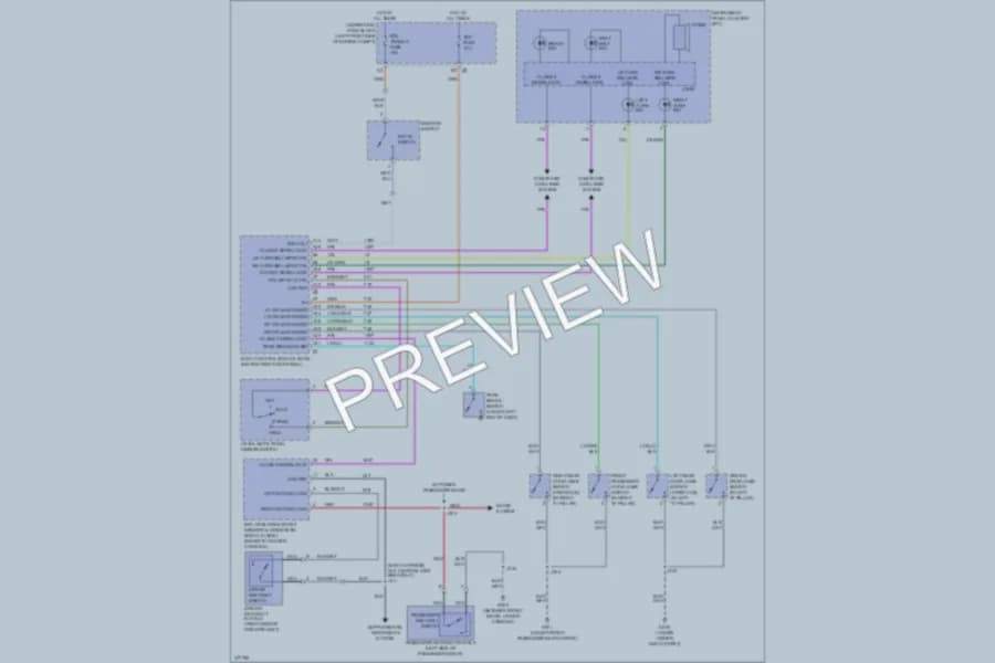 2008 GMC Canyon Warning Systems wiring diagram preview
