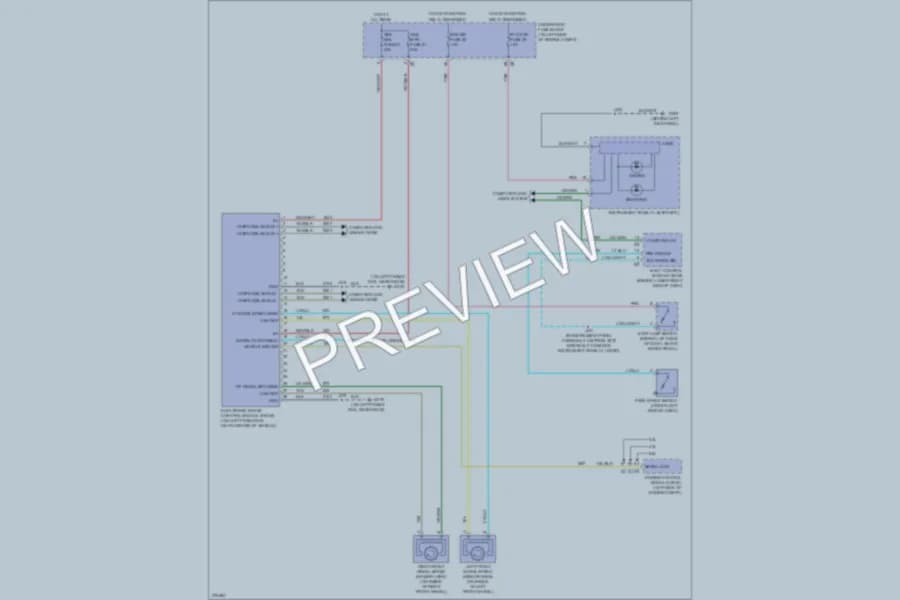2008 GMC G2500 Anti Lock Brakes wiring diagram preview with protected circuit layout