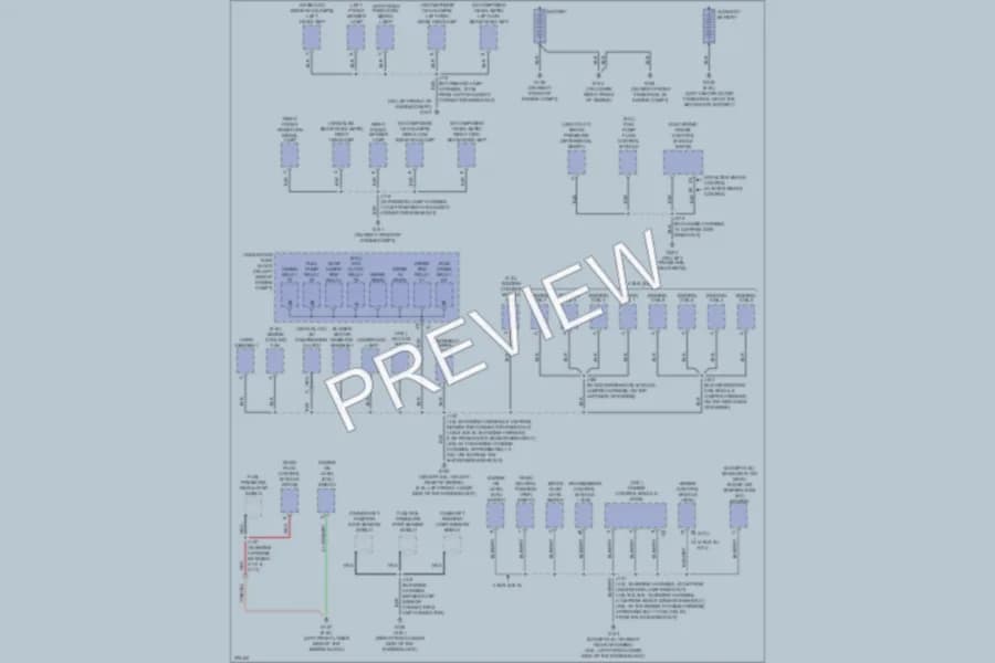 2008 GMC G2500 Ground Distribution wiring diagram preview with protected circuit layout