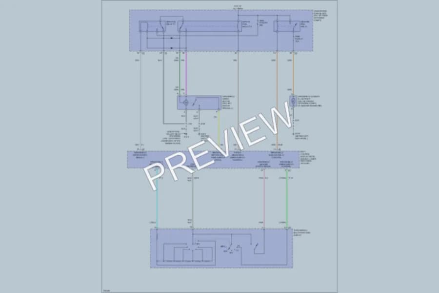 2008 GMC G2500 Wiper Washer wiring diagram preview with protected circuit layout