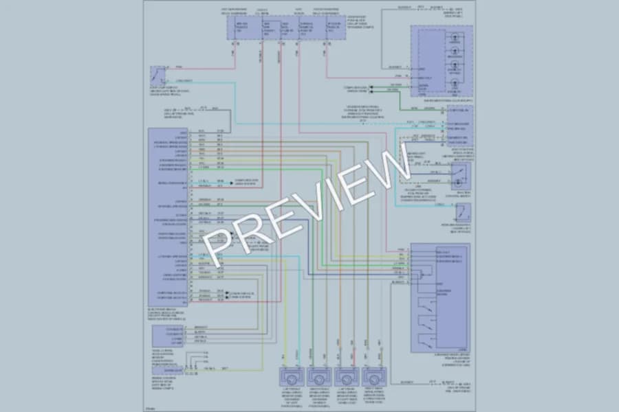 2008 GMC G3500 Anti Lock Brakes wiring diagram preview with protected circuit layout