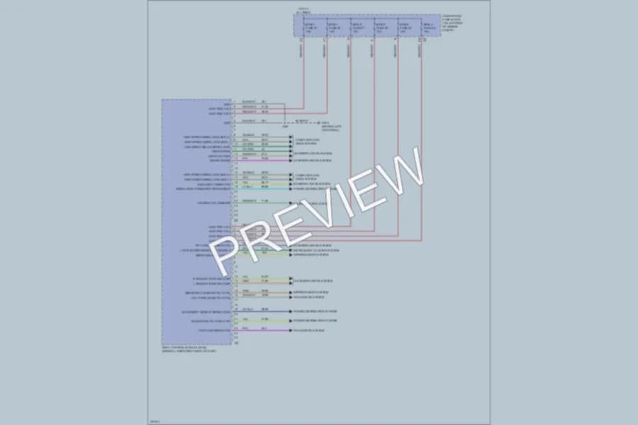 2008 GMC H1500 Body Control Modules wiring diagram preview with protected circuit layout