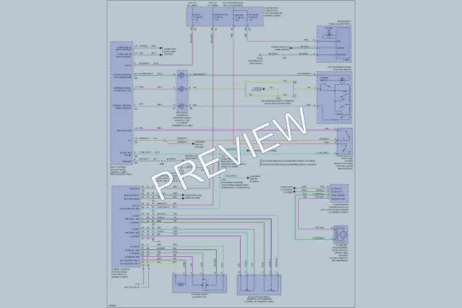 2008 GMC H1500 Cruise Control wiring diagram preview with protected circuit layout
