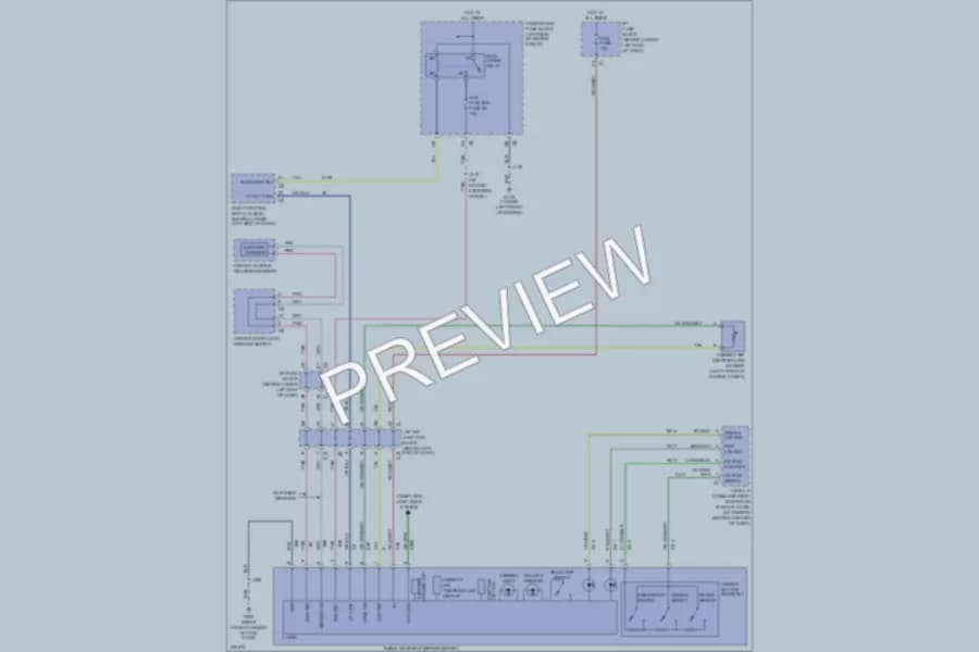 2008 GMC K1500YukonXL Power Mirrors wiring diagram preview