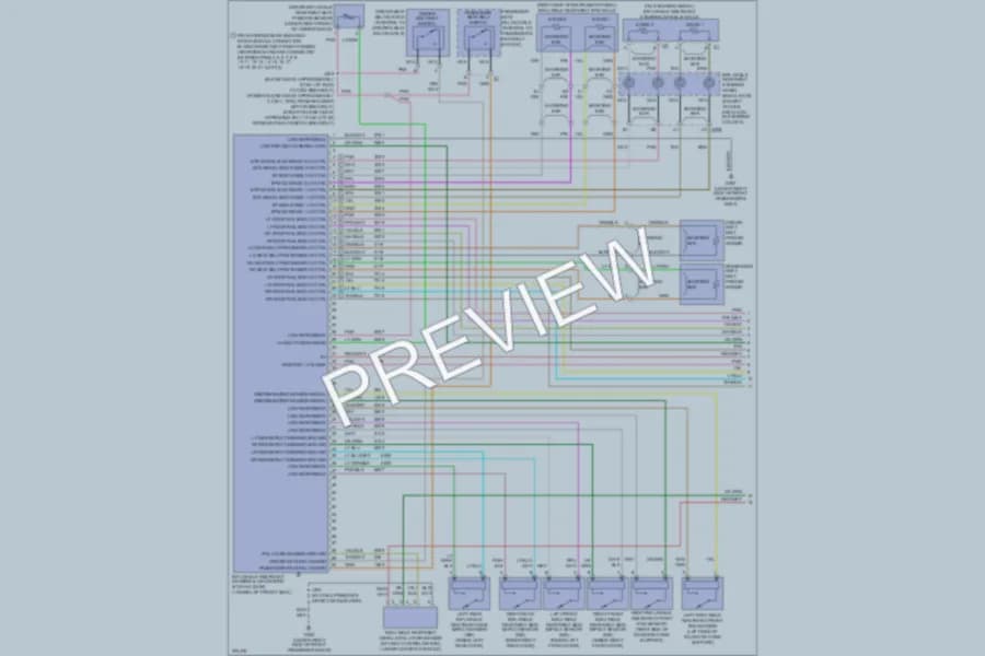 2008 GMC K1500YukonXL Supplemental Restraints wiring diagram preview