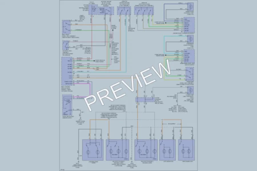 2008 GMC K2500YukonXL Interior Lights wiring diagram preview