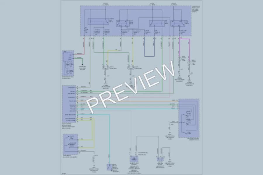 2008 GMC YukonXLDenali Headlights wiring diagram preview