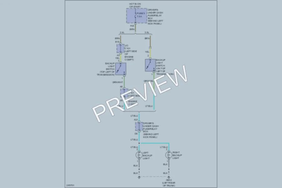 2008 Honda Accord Exterior Lights wiring diagram preview