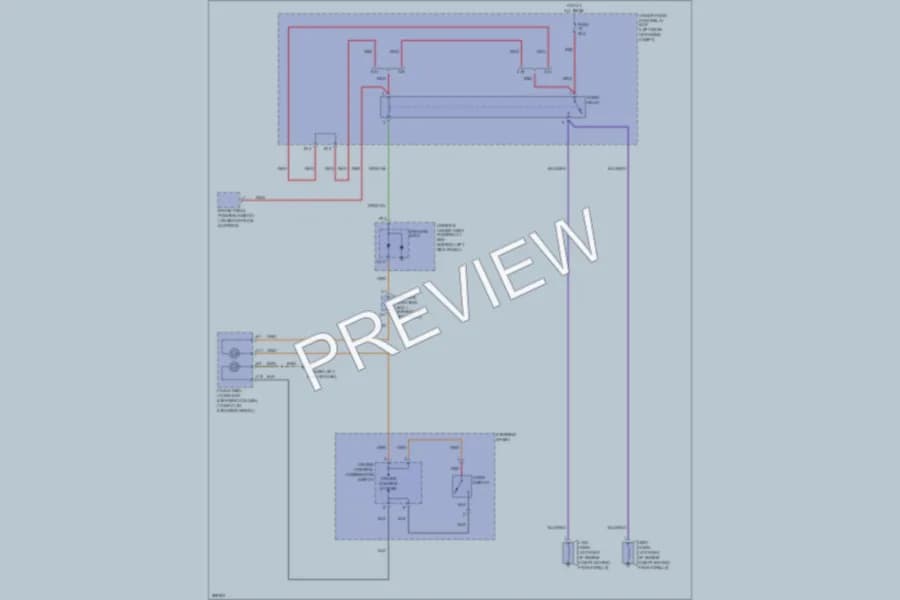 2008 Honda Accord Horn wiring diagram preview