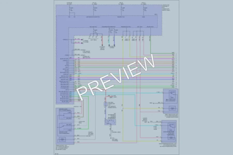 2008 Honda CRV Anti Theft wiring diagram preview