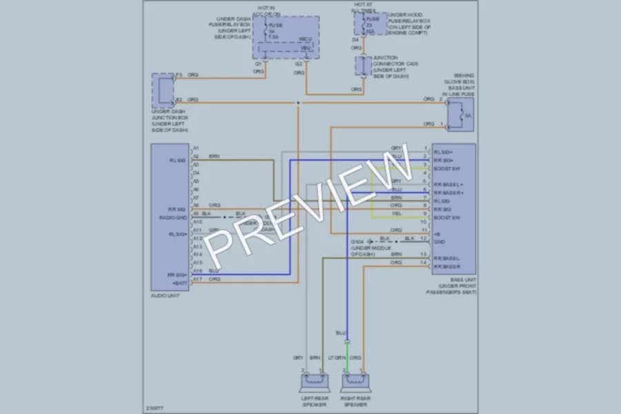 2008 Honda CRV Radio wiring diagram preview
