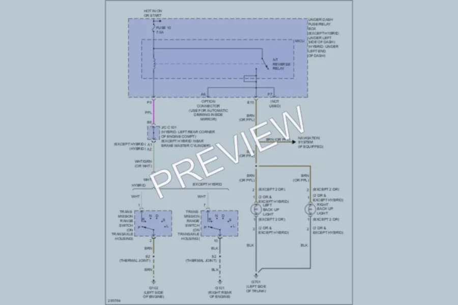 2008 Honda Civic Exterior Lights wiring diagram preview