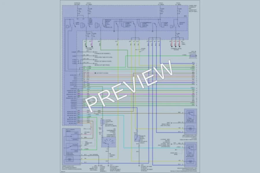 2008 Honda Civic Power Door Locks wiring diagram preview