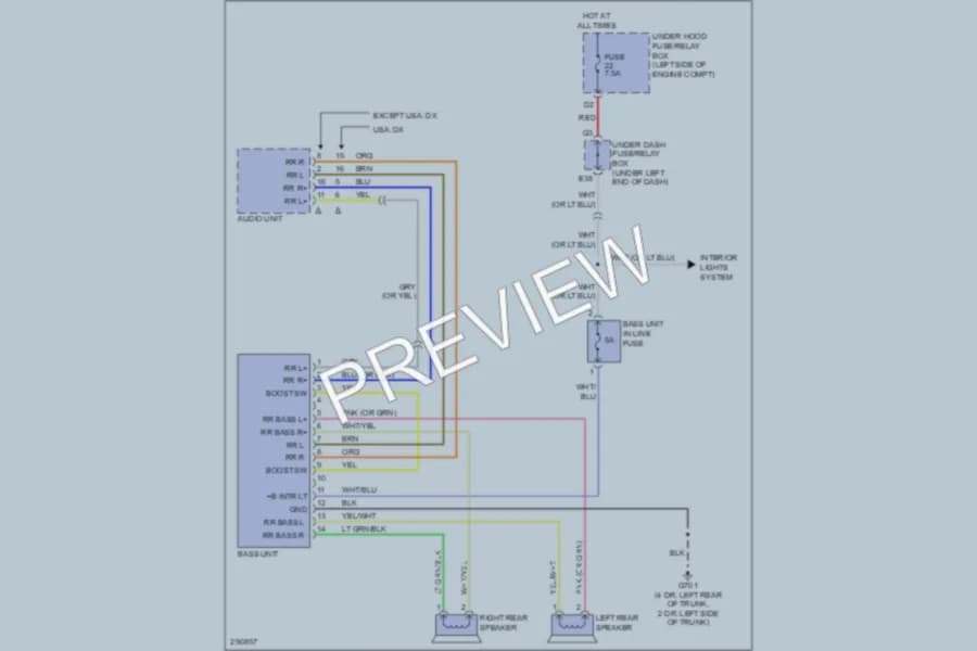 2008 Honda Civic Radio wiring diagram preview