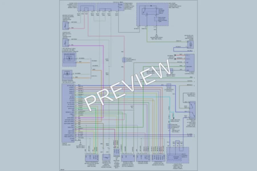 2008 Honda Odyssey Air Conditioning wiring diagram preview