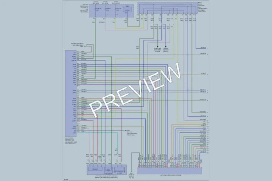 2008 Honda Odyssey Trunk Tailgate Fuel Door wiring diagram preview
