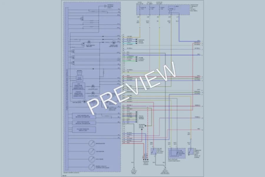 2008 Honda Ridgeline Instrument Cluster wiring diagram preview