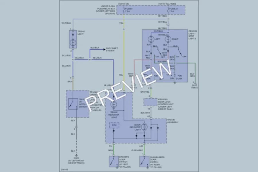 2008 Honda S2000 Interior Lights wiring diagram preview