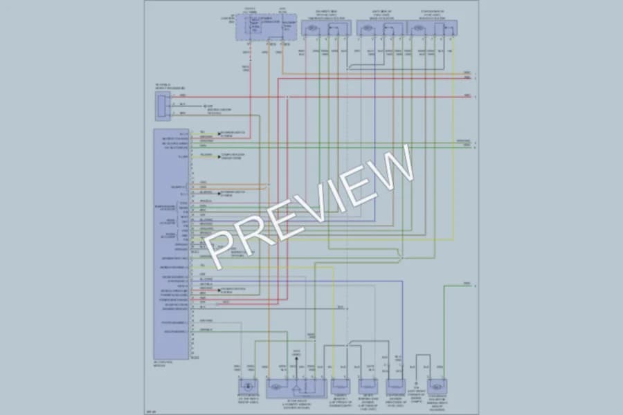 2008 Hyundai Accent Air Conditioning wiring diagram preview