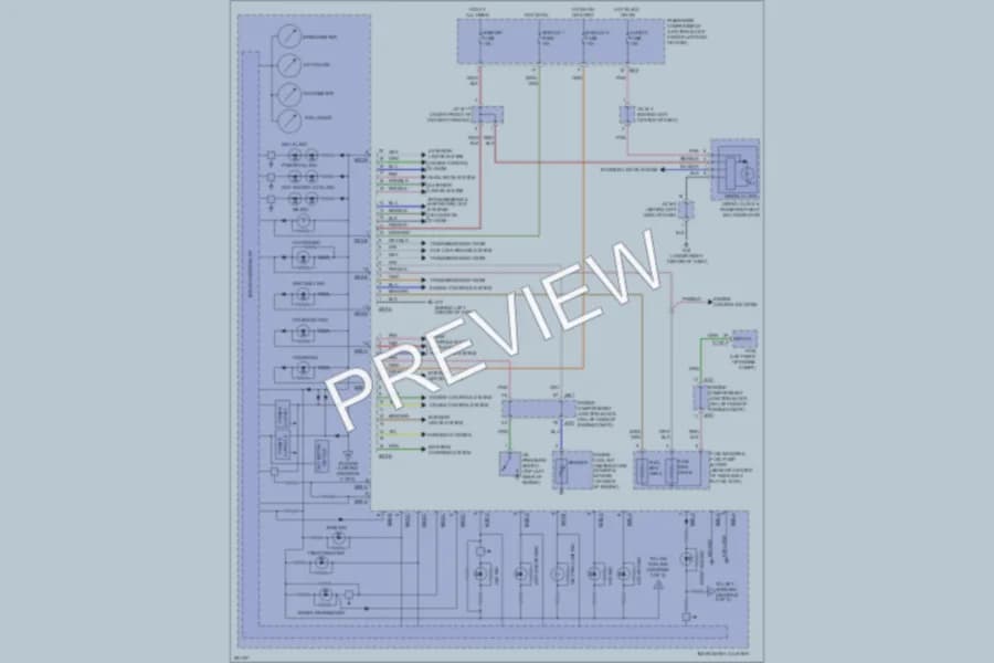 2008 Hyundai Azera Instrument Cluster wiring diagram preview