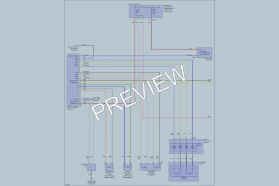 2008 Hyundai Azera Supplemental Restraints wiring diagram preview