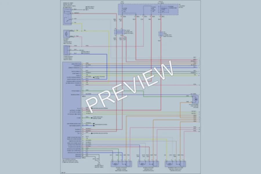 2008 Hyundai Elantra Air Conditioning wiring diagram preview