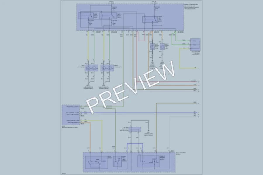 2008 Hyundai Elantra Headlights wiring diagram preview