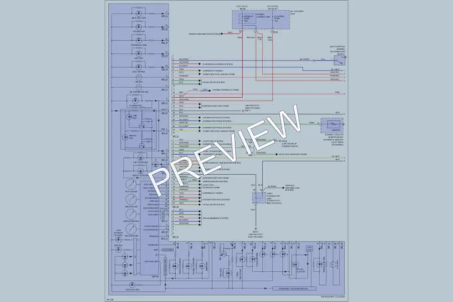 2008 Hyundai Elantra Instrument Cluster wiring diagram preview
