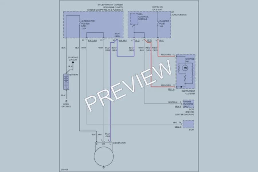 2008 Hyundai Elantra Starting Charging wiring diagram preview