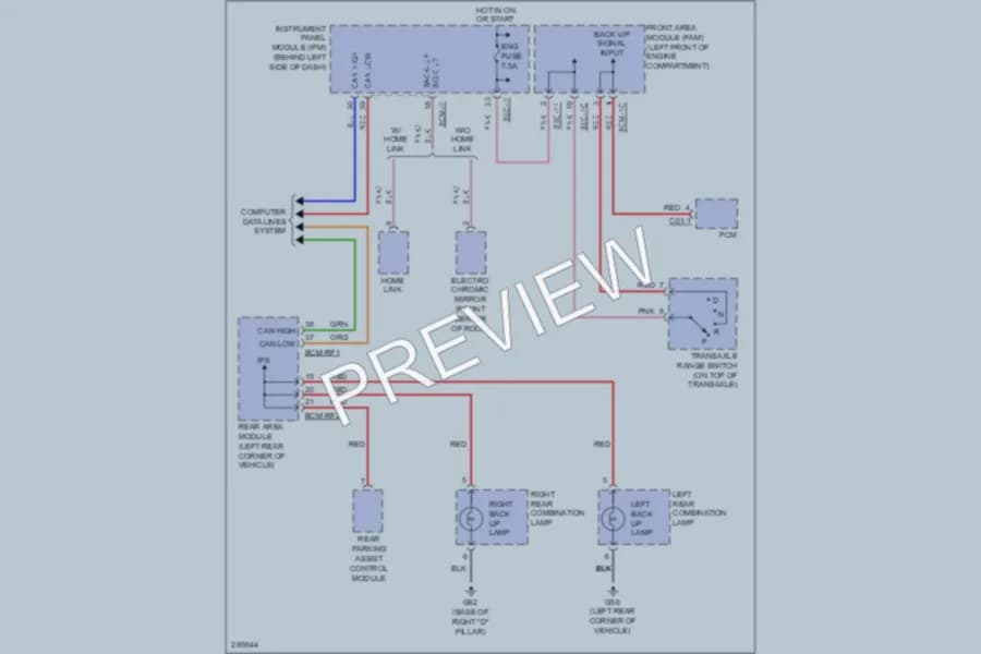 2008 Hyundai Entourage Exterior Lights wiring diagram preview
