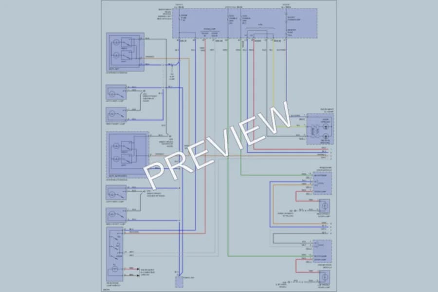2008 Hyundai Entourage Interior Lights wiring diagram preview