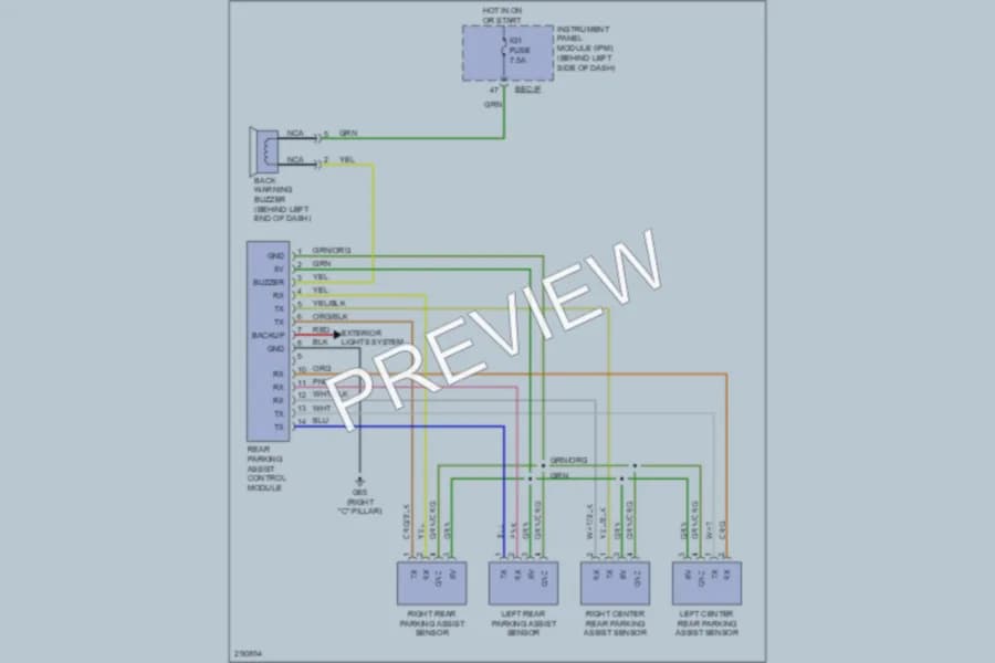 2008 Hyundai Entourage Navigation wiring diagram preview